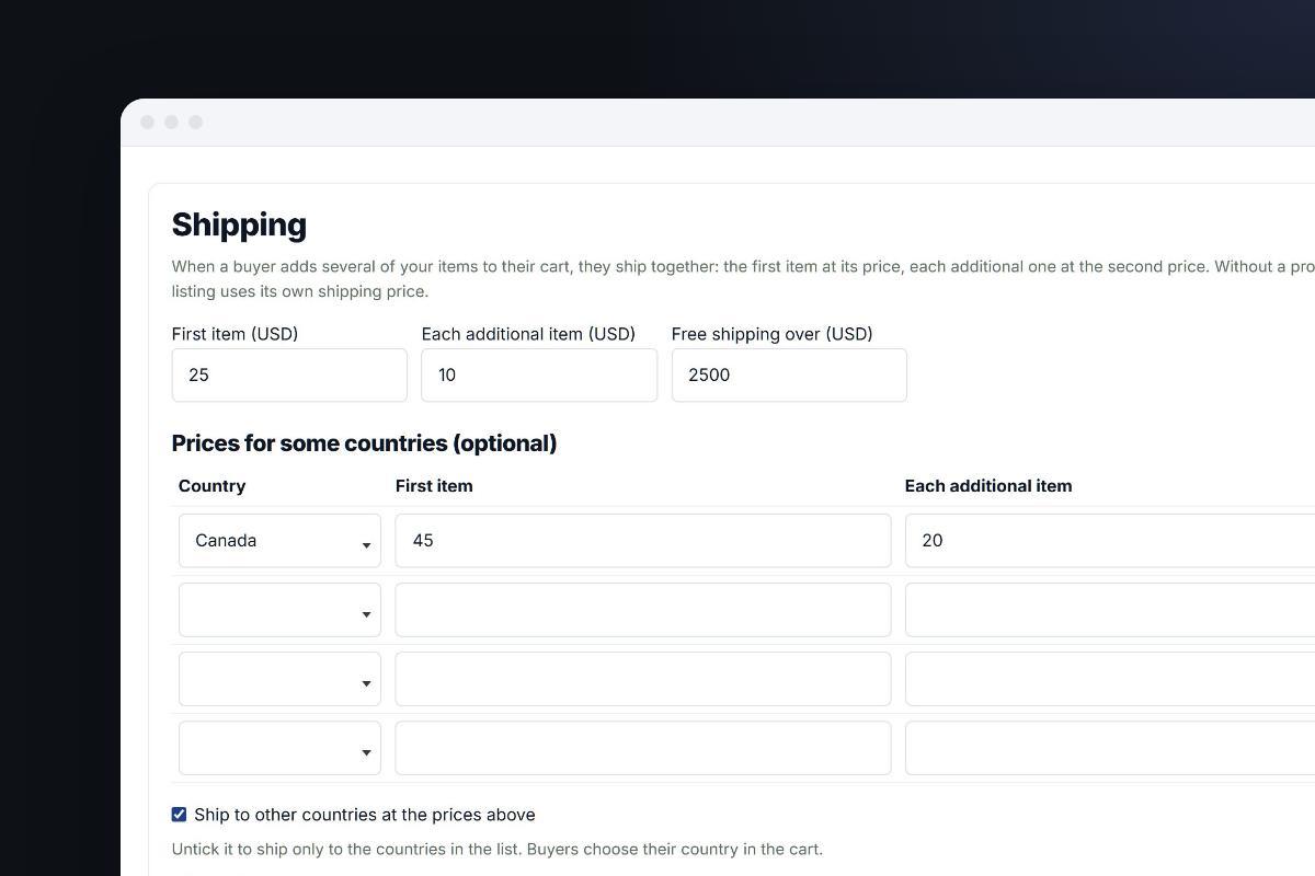 Marketplace Shipping and Logistics: Carriers, Costs and Drop Shipping